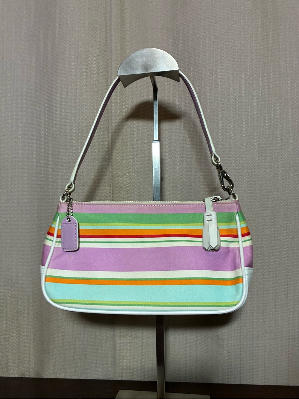 Coach Hampton Legacy Striped Demi Bag
